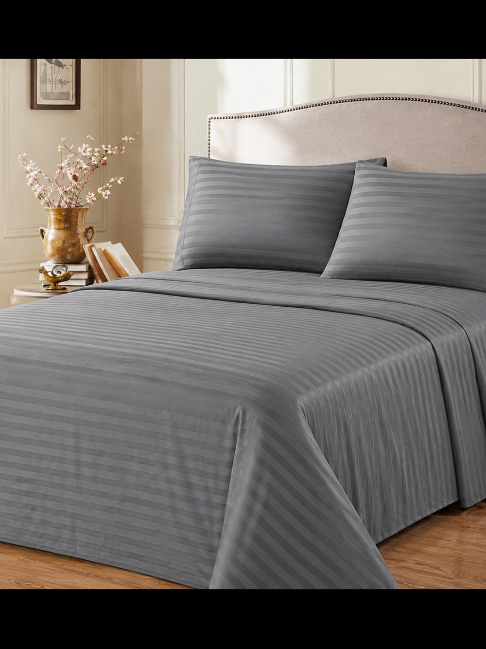 King Gray 2800 Series Sheet Set Hotel Quality Extra Deep Pocket 4 Piece